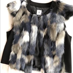 CAbi Faux Fur Frosty Vest Style 3380
